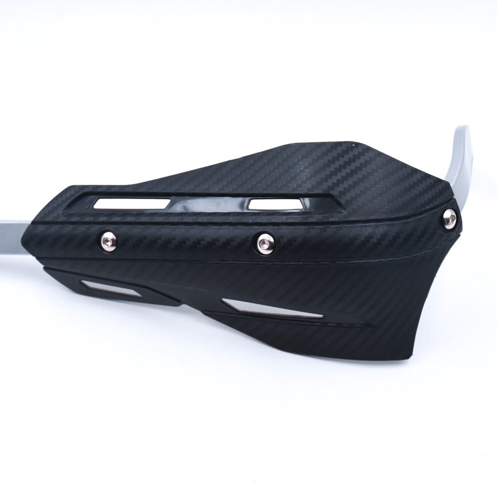 Professional Universal Motorcycle Handguards for Honda CC110 Cross Cub - Heavy Duty Aluminum Alloy Anti-Collision Brush Guards, Carbon Fiber Style Handlebar โ image 3