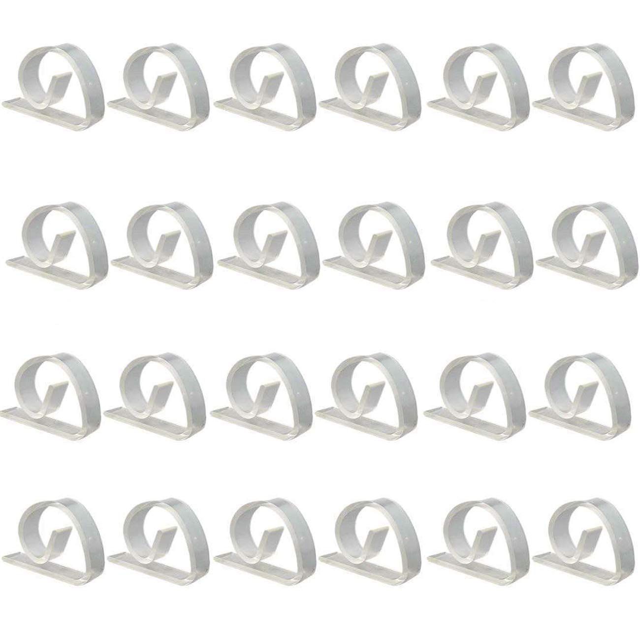 24 Pack Clear Plastic Tablecloth Clips Table Cover Holder for Party (24 Pack) for the table at party, picnic, restaurant