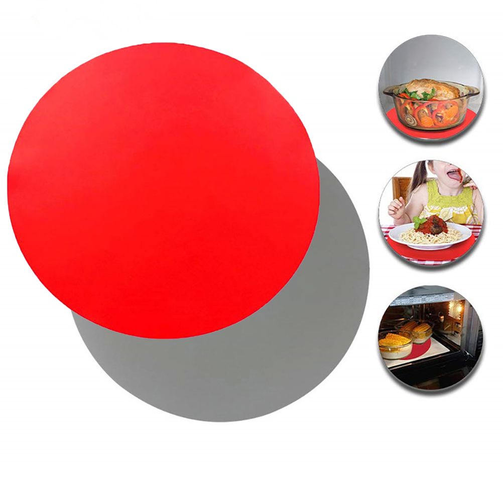 30cm Silicone Microwave Mat Non Stick Oven Mat Heat Resistant Microwave Turntable Mat — image 6