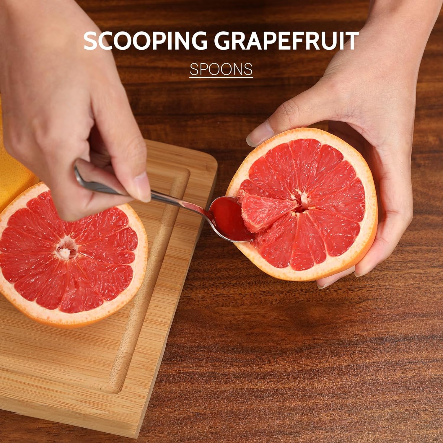 4-piece Grapefruit Spoons and Grapefruit Knife, 18/8 Stainless Steel โ image 3