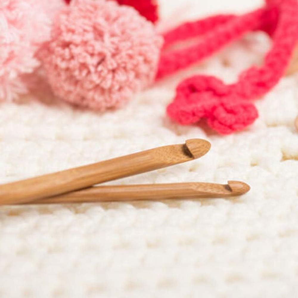 Crochet Hooks Set, 12pcs Bamboo Crochet Hook Knitting Needle DIY Weave Tools Sewing Accessories Sweater crochet โ image 5