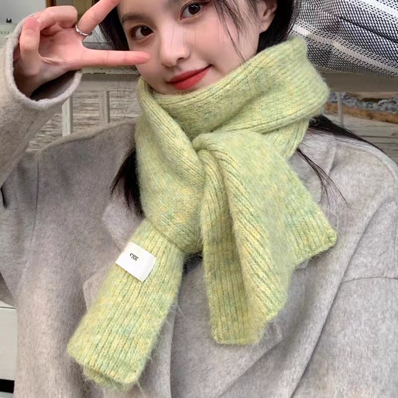 Beige Cozy Knit Scarf - Soft Wool-Blend Winter Neck Wrap, Warm and Stylish โ image 2