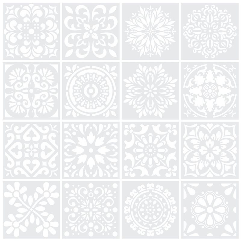 48pcs painting art template stencils dotTemplates stencils stencil template drawing template kit scrapbook child flowers white