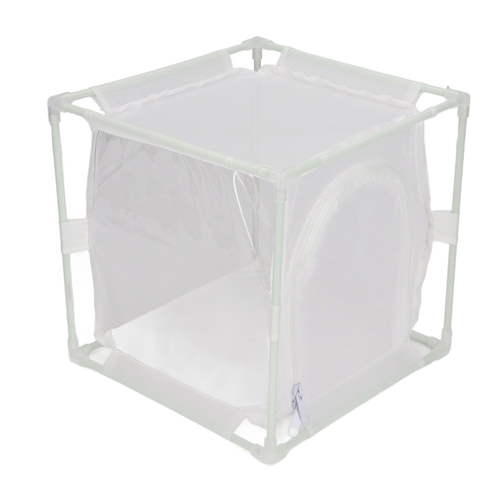 Insect Observation Cage PVC Mesh White Reusable Butterfly Habitat Breeding Incubator Box Reversed U Shaped — image 6