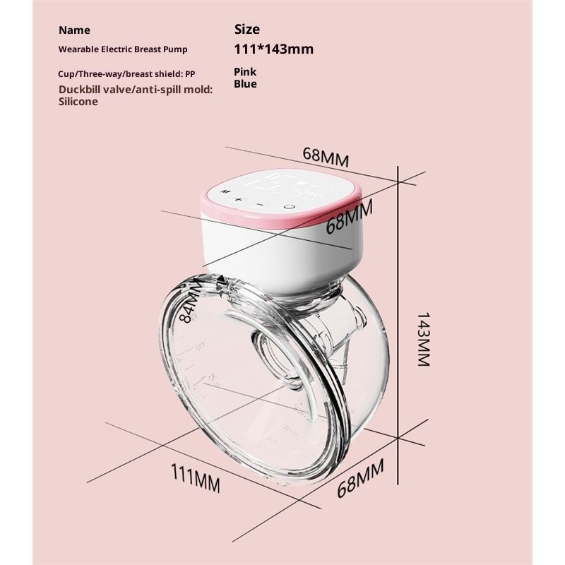 Upgraded Wearable Breast Pump, Hands-Free Design with Extended Battery Life & LED Display, Double Electric Portable Pump with 5ModesPink — image 5