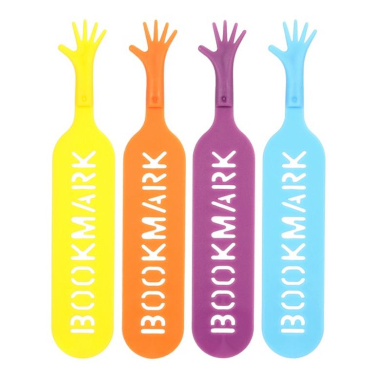 4Pcs Book -Scratch Hollow Out Design Handcraft Labeling Smooth Surface Finger Help Me Novelty Reading Bookmark School