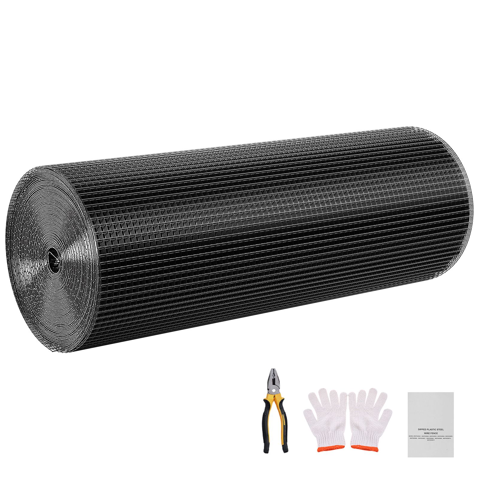 Hardware Cloth 61cm x 15.2m, 1/2 in 19 Gauge Galvanized Wire Mesh Roll, Weather-Resistant Vinyl Coated Chicken Wire Fencing, Heavy Duty Welded Garden Plant