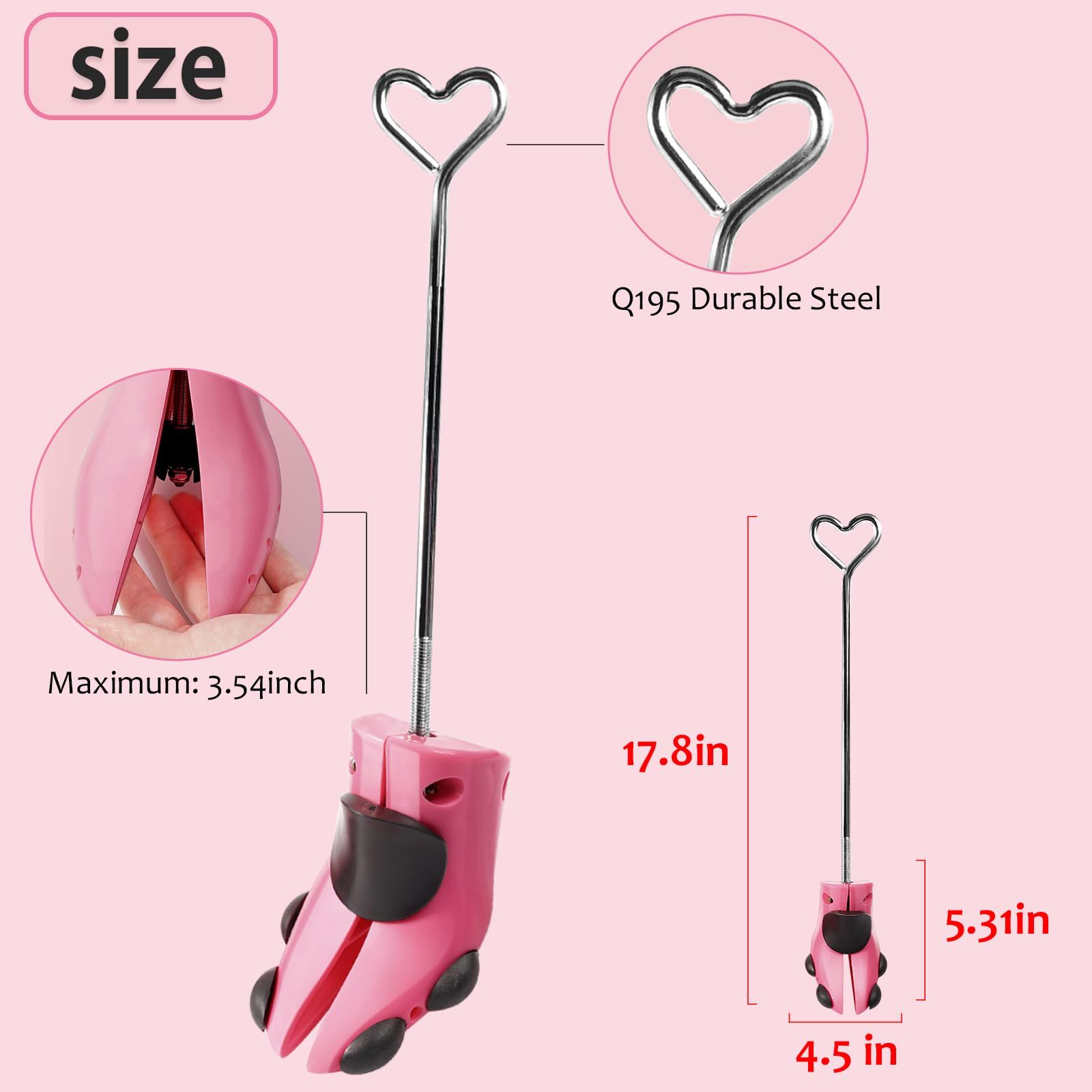 Shoe Stretcher Women, Boots Stretcher For Wide Feet Shoe, Shoe Tree Shape Adjustable Unisex Shoes Stretchers Women Men โ image 5