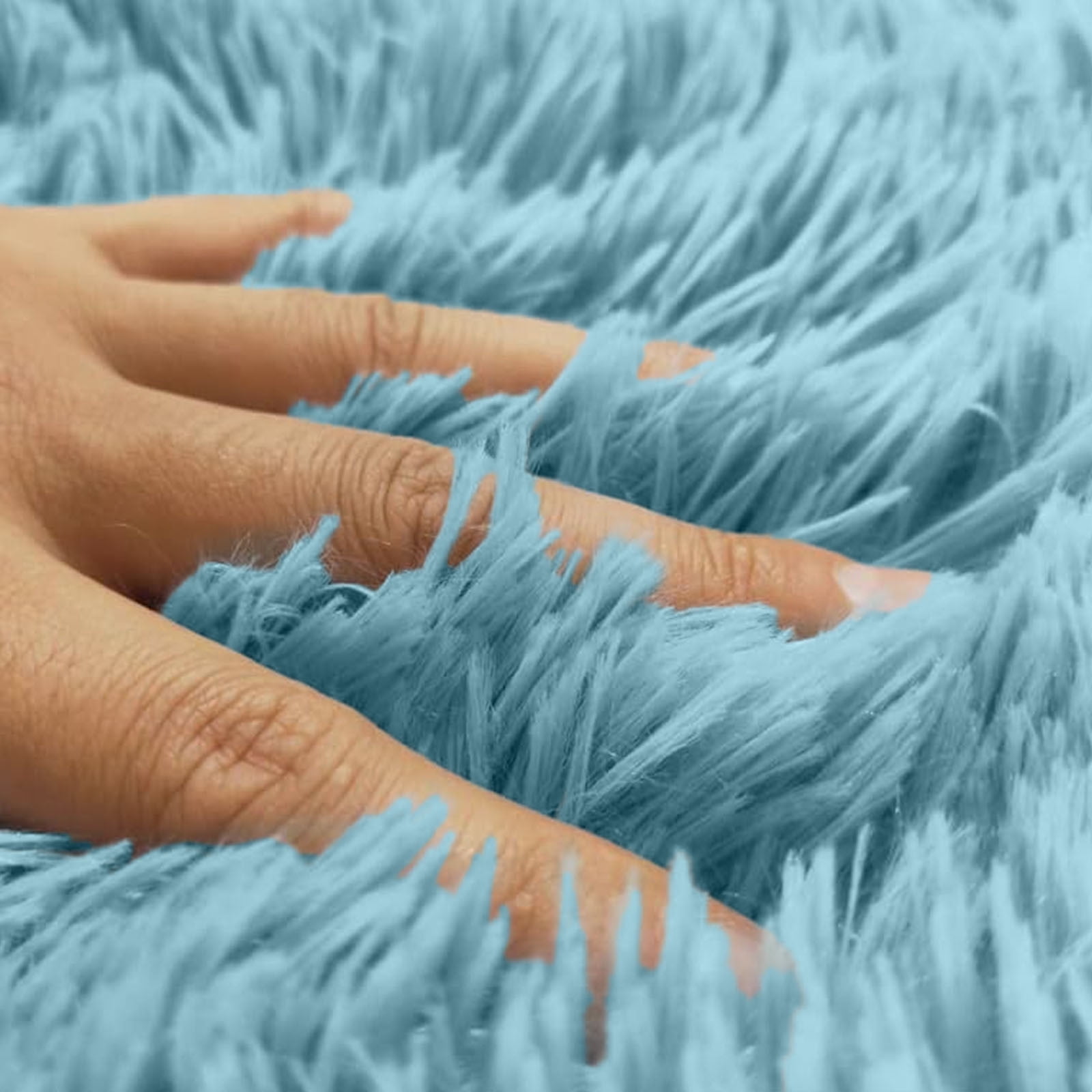 Tie-Dye Bathroom Rugs Sets, Non-Slip Bath Mat Set 5 Piece, Soft Comfortable Washable Bathroom Mat Set, Quicker Dry Bathroom Rug with Toilet Rug Blue — image 6