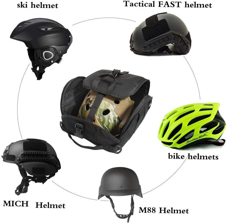Tactical Helmet Bag, Helmet Organizer Bag Helmet Padded Storage Bag for Carrying Airsoft Motorcycle Helmet — image 2