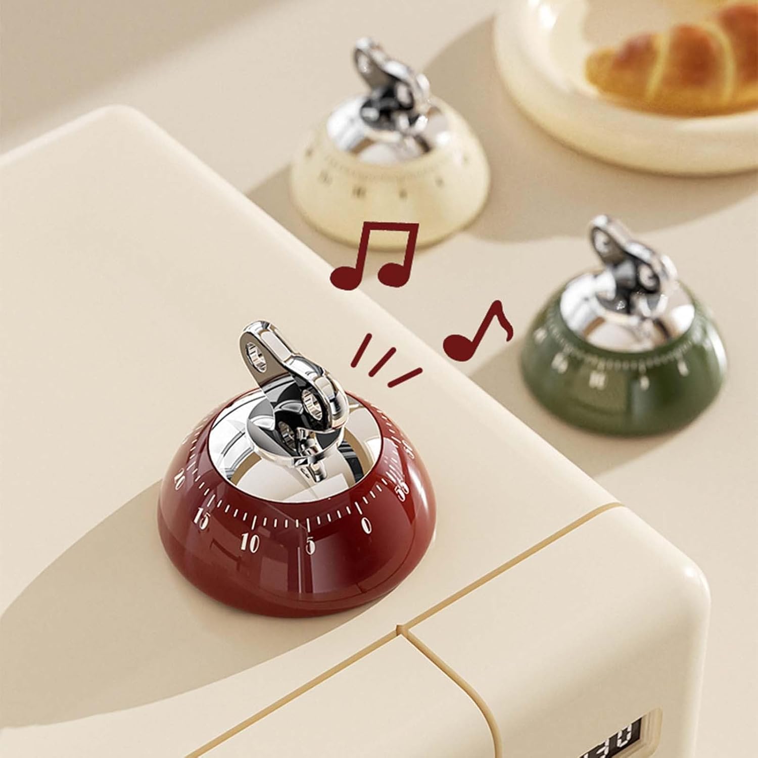 Magnetic Digital Kitchen Timer Matcha Green Countdown Up to 60 Minutes for Cooking Office Tasks and Studying — image 4
