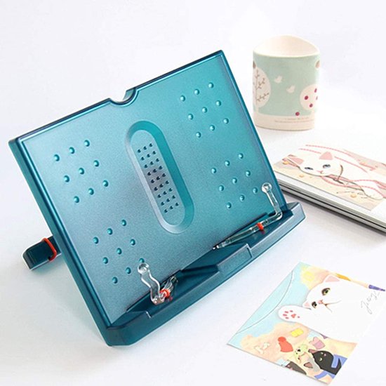 Reading rack - Green 180 degree adjustable portable reading rack/bookshelf/document rack โ image 4