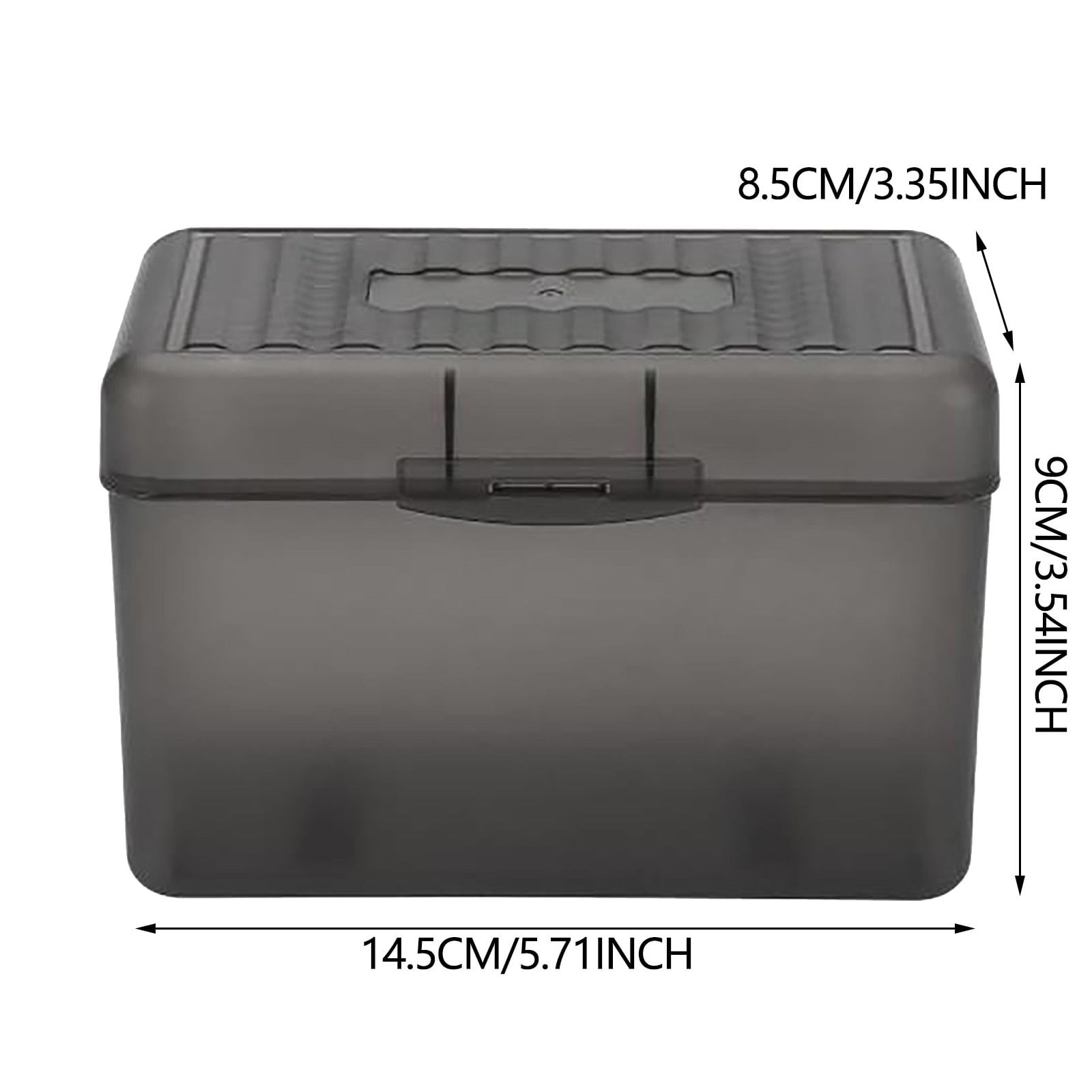 1Pc Index Card Holder,Index Card File with Flip Top,Plastic Card Holders,Note Flash Card Organizer Case,Index Card Holder,Photo Boxes Storage,Notecard — image 3