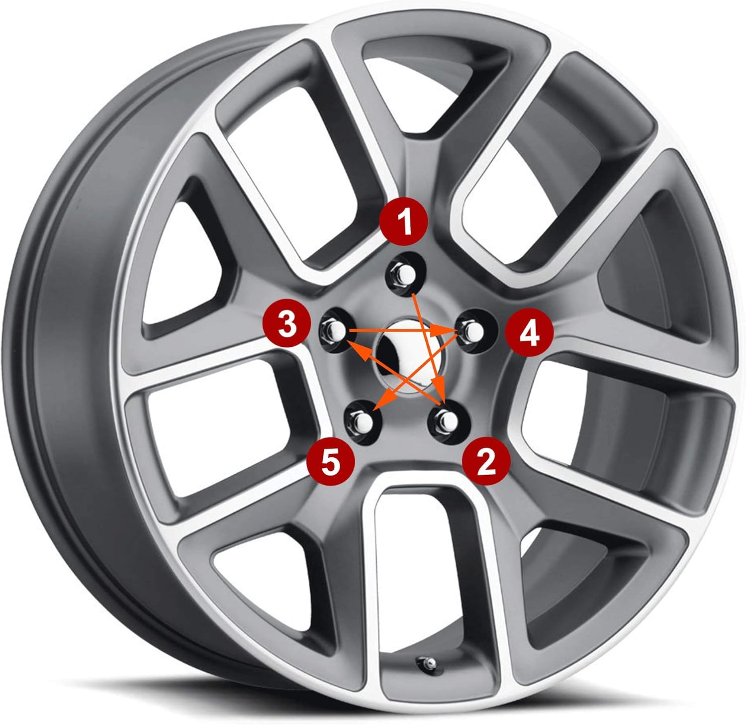 12x1.5 Wheel Lug Nuts, 20PCS Chrome 12mmx1.5 Closed End Bulge Acorn Lug Nut, Cone Seat, 19mm Hex Aftermarket Wheels — image 6
