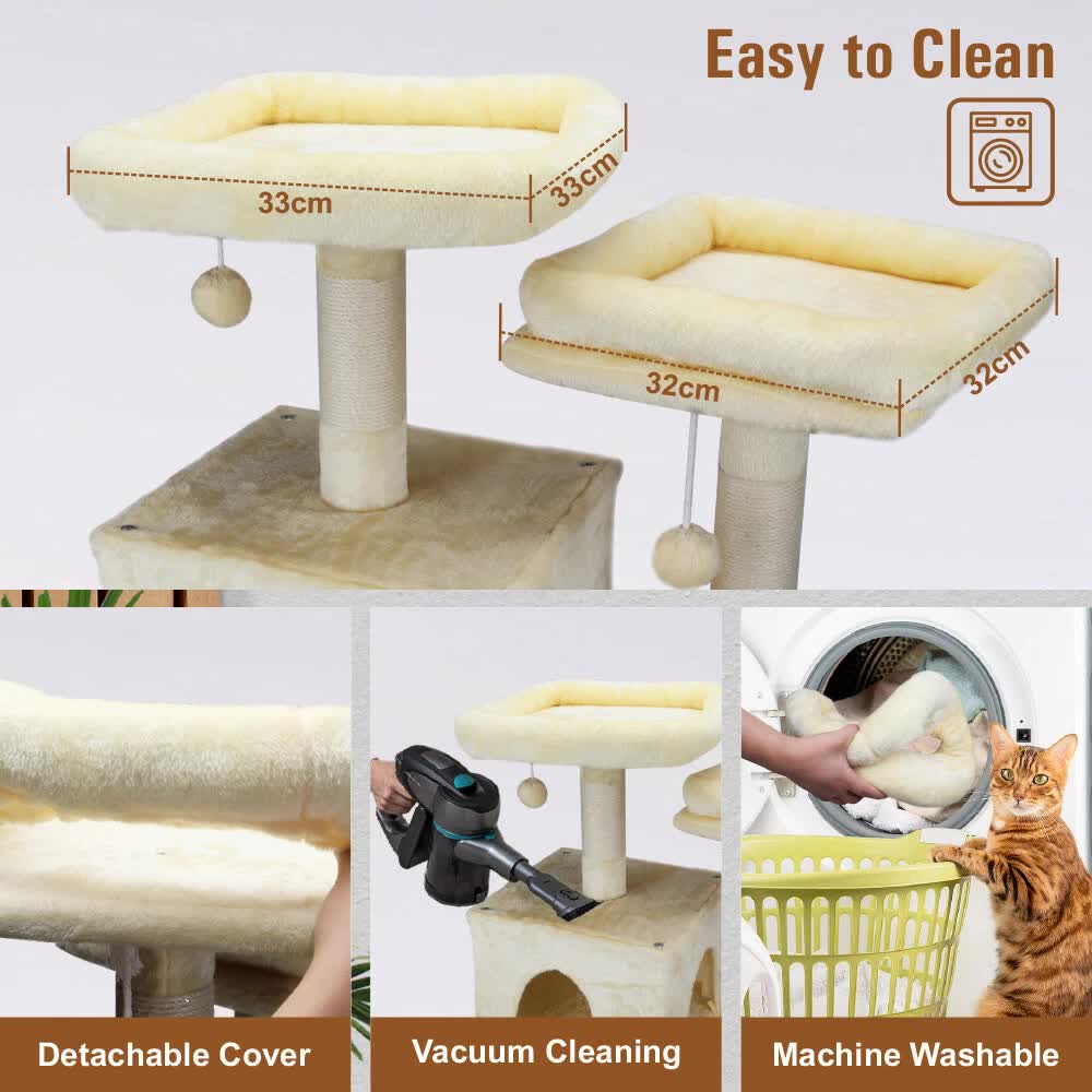 VaKa 184cm Road Cat Tree Tower Scratching Post Scratcher Condo with Big Hammock โ image 6