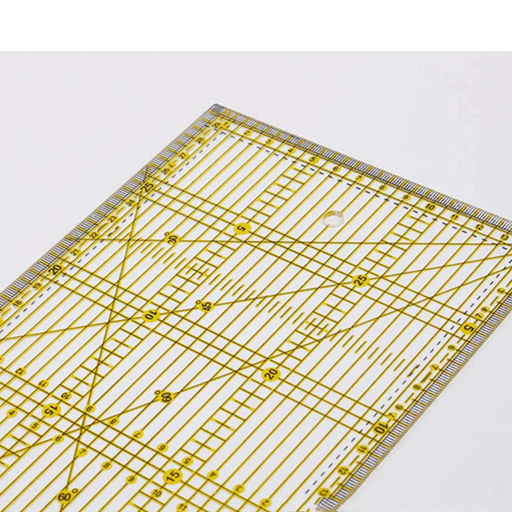 Quilting Rulers,Multi-Purpose Patchwork Cloth Quilt Ruler DIY Garment Design Cutting Ruler,Patchwork Ruler with Double Coloured — image 5
