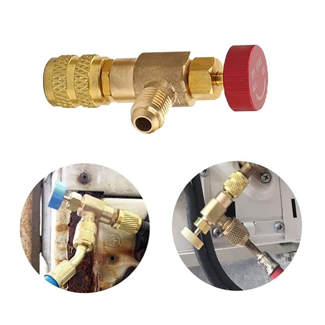 2PCS R410A Refrigerant Safety Valve Female Safety Adapter Air Conditioning Refrigerant Charging Valv โ image 2