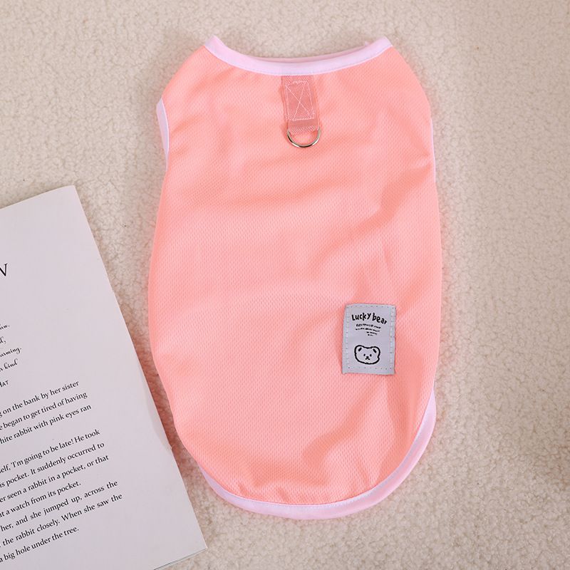 Dog Vest Breathable Summer Pet Clothing with Leash Clip XS
