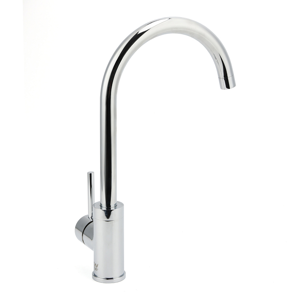 WELS Chrome Kitchen Laundry Swivel Sink Mixer Faucet Tap Spout Stainless Steel — image 3