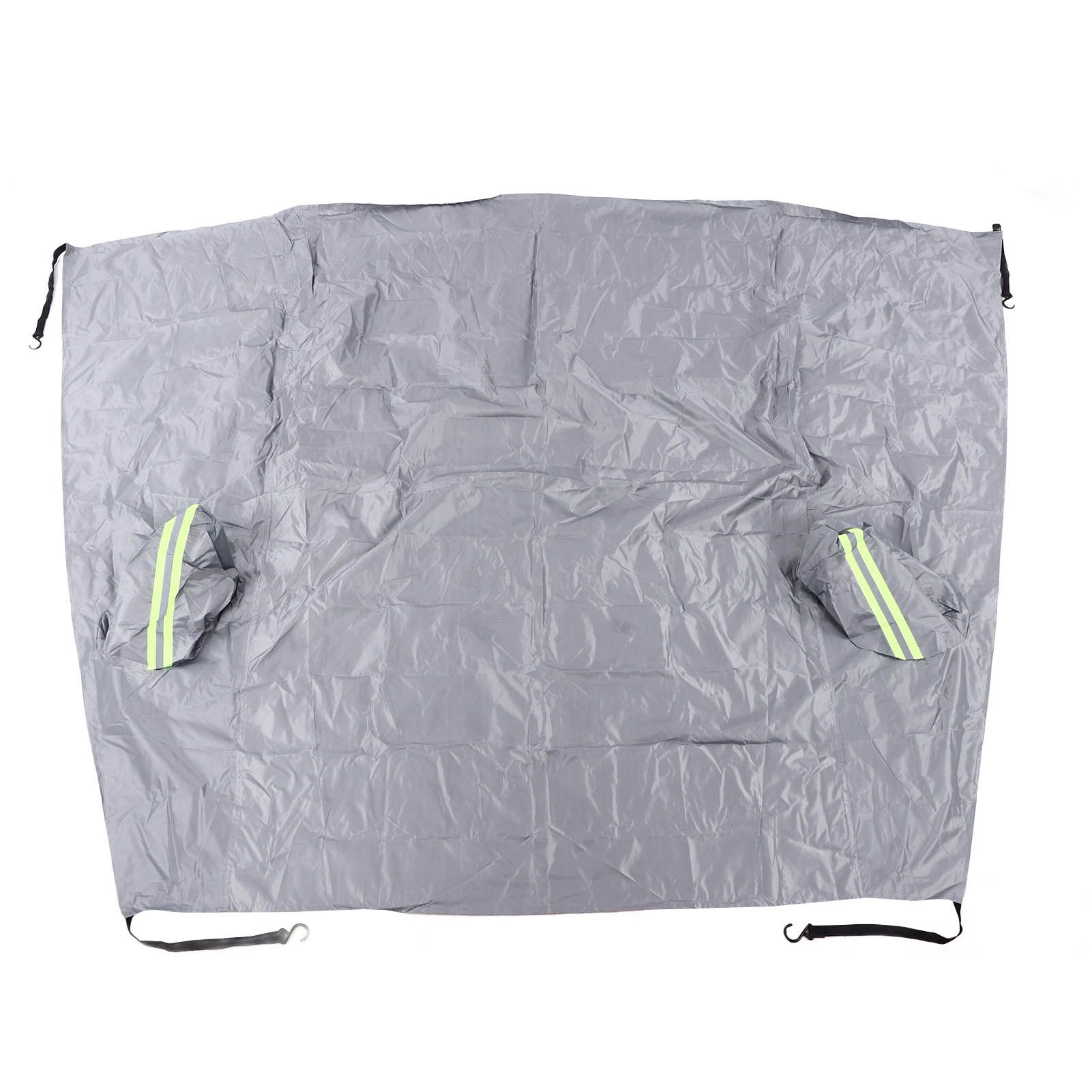 Windshield Cover Waterproof Snowproof Large Coverage Area Universal Windshield Protector with Reflective StripsGrey โ image 6