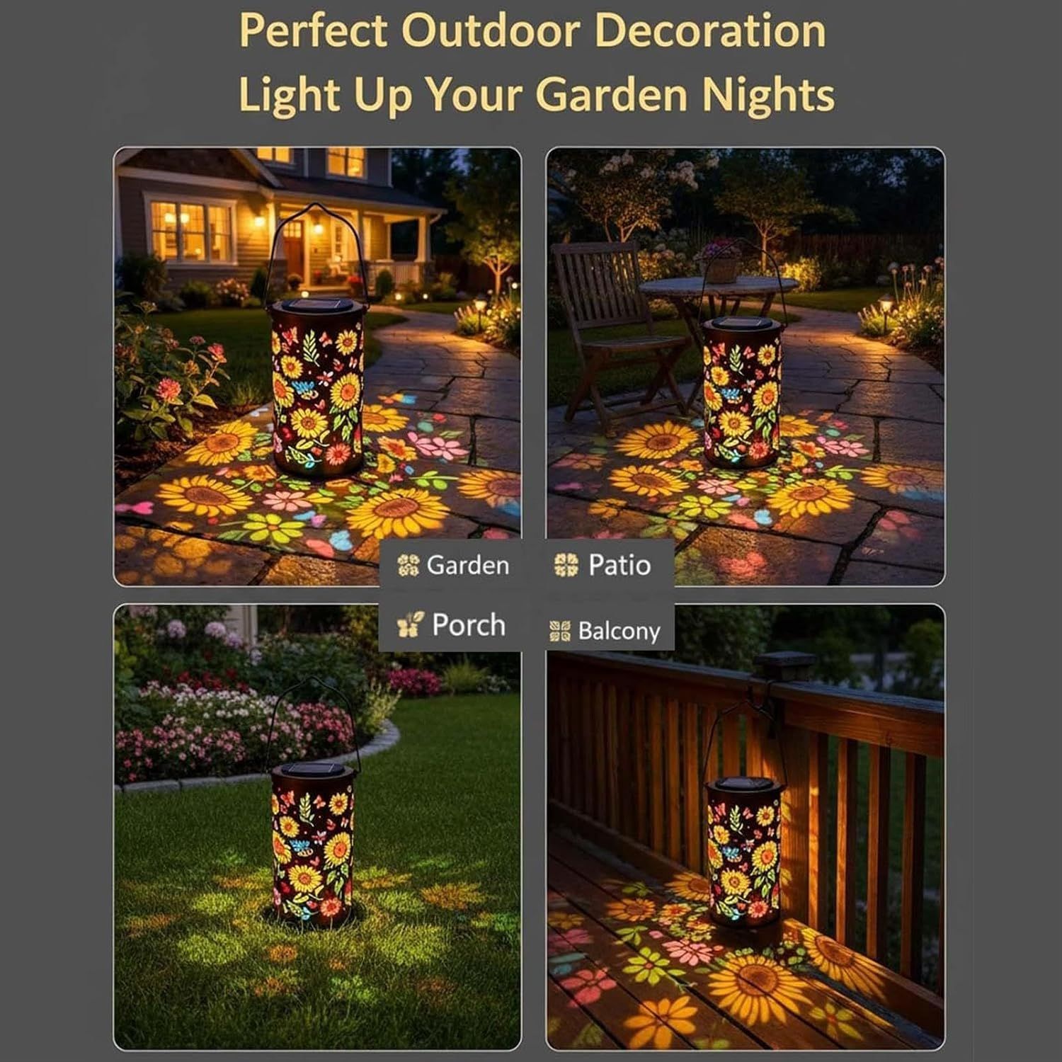 Solar Garden Lights Weatherproof LED Lighting for Backyard Patio Balcony Path and Garage — image 5