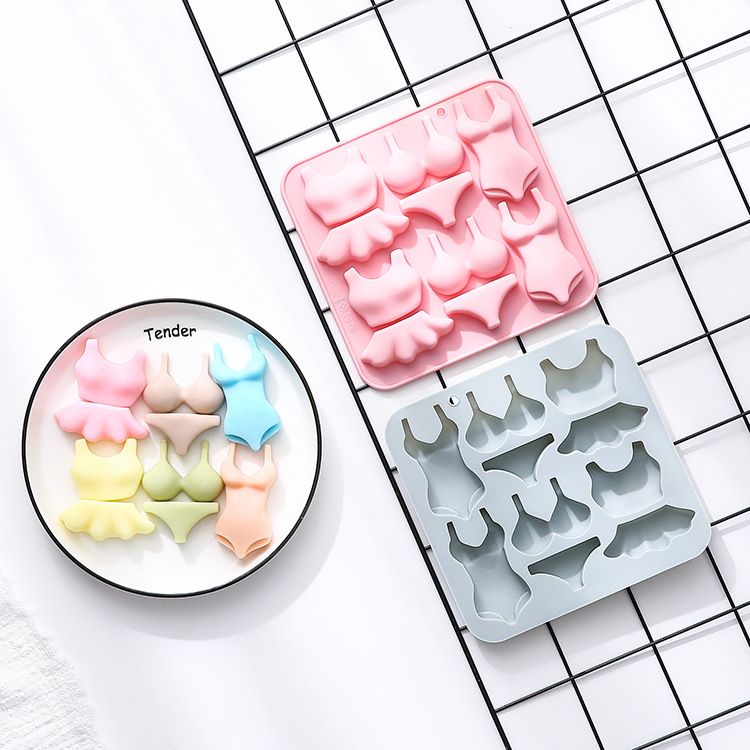 2Pcs Silicone Mold Cake Fondant Gummy Fat Bomb Jelly Mould Ice Cube Tray Resin Clay Crayon Melt Mini Soap Mold — image 5