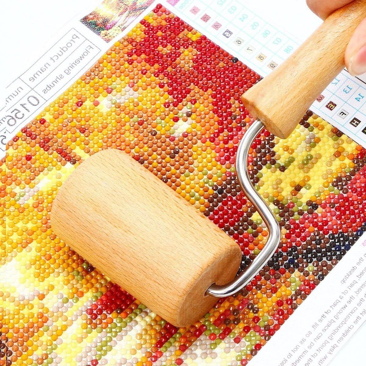 Small Rolling Pin, Wooden Dough Roller, Non-Stick Pizza Roller, Dough Baker Roller Set for Home Kitchen Baking Cooking — image 4