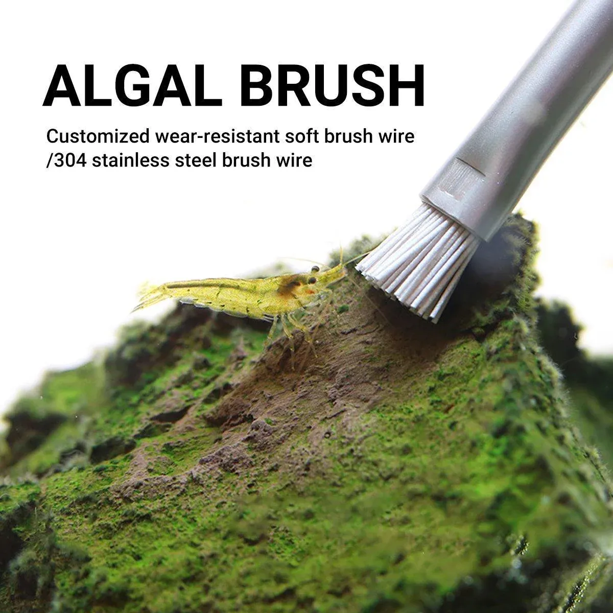 Algae Cleaning Brush for Stone Wood Aquarium Water Grass Landscaping - Soft Brush Wire-23cm — image 5