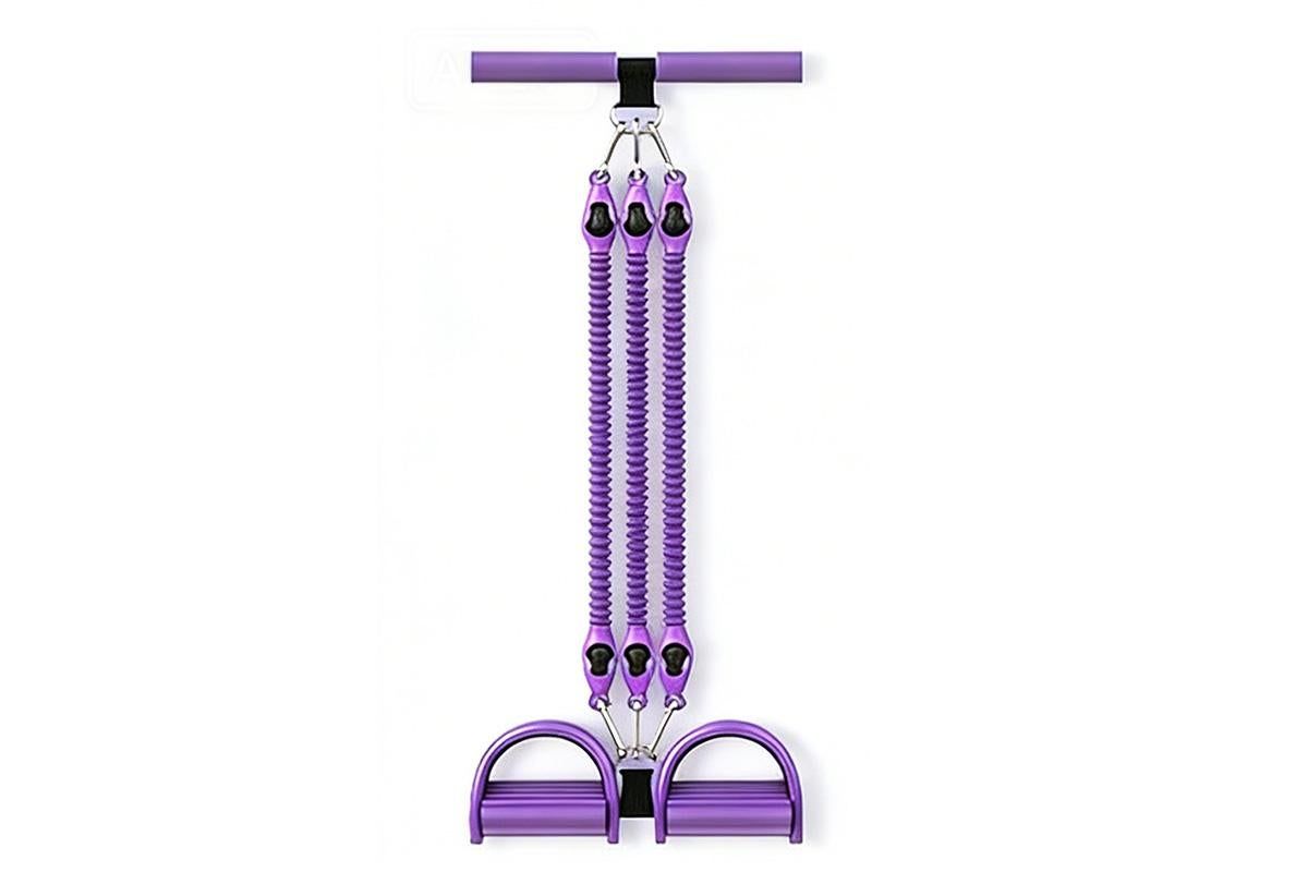 1 Set 4-in-1 Resistance Band Pedal Puller for Sit-Up Home Gym Yoga Pilates - 3 Tubes โ image 3