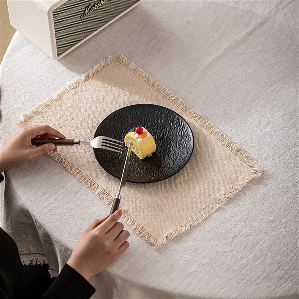 Place Mats Set of 4 Heat Resistant Dining Table Place Mats Cloth Placemats Kitchen Table Mats Placemat(30*45cm) — image 5