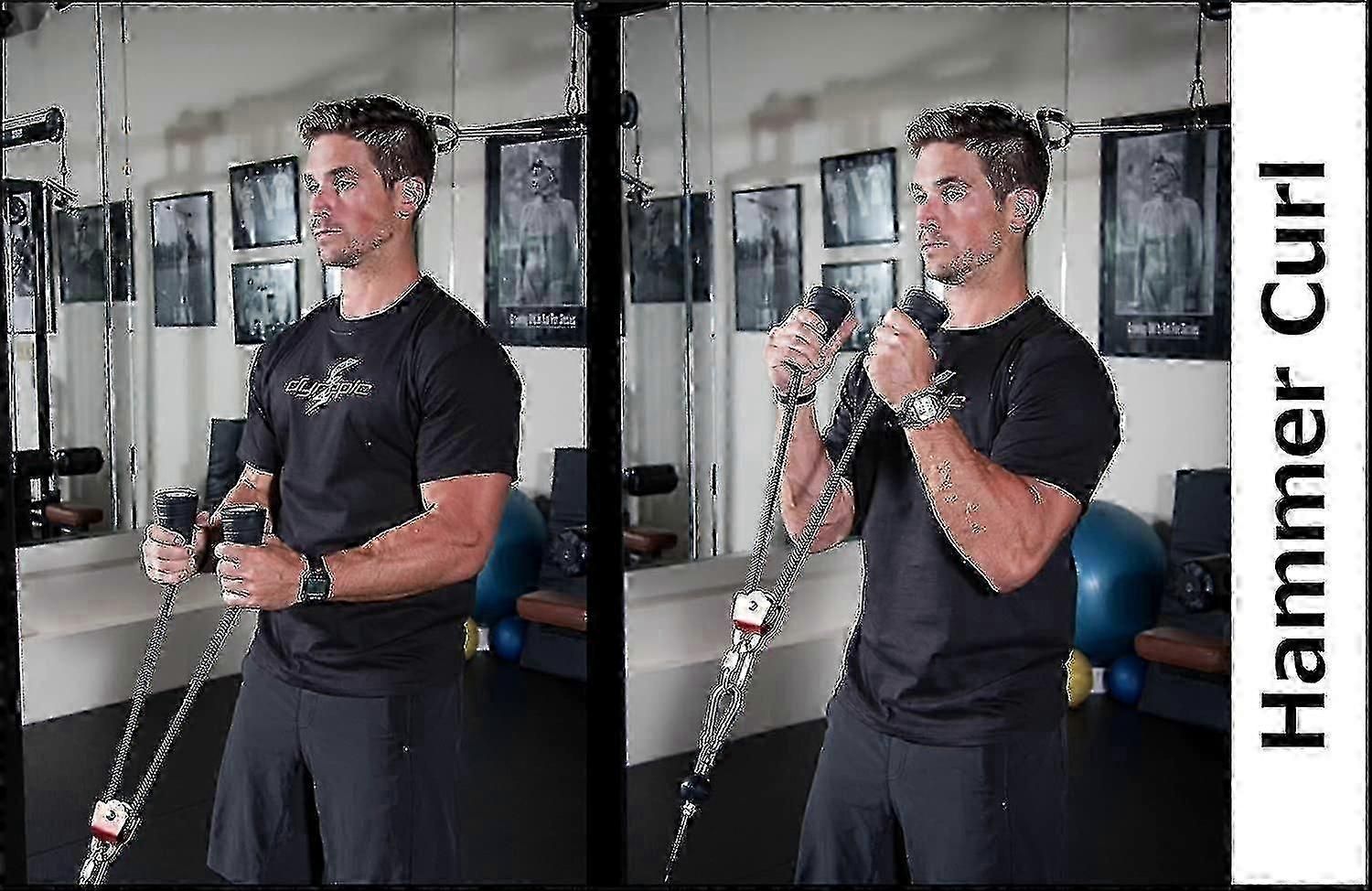 Tricep Rope for Cable Machine Strength Training, Spiral Design, Sports Equipment โ image 3