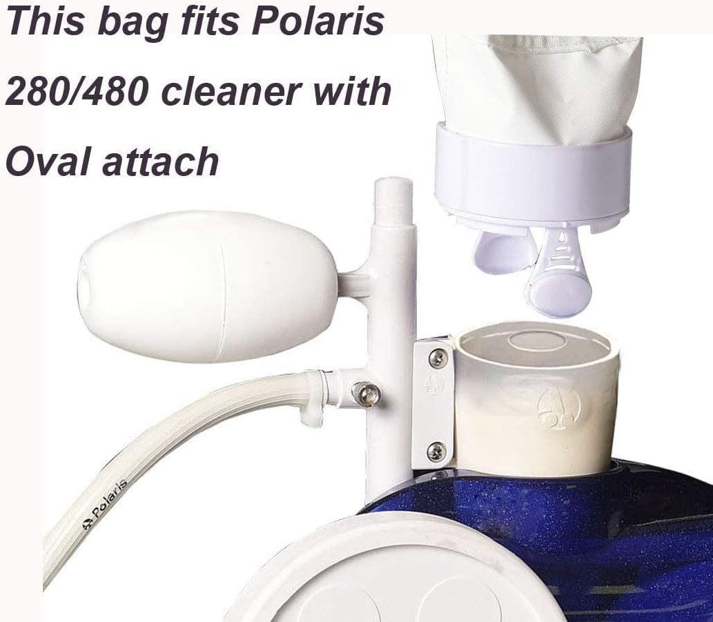 Pool Spa Part Zippered Bag Replacement for Polaris 280,480 Pool Cleaner All Purpose Filter Bag K13 Pack of 3 — image 2