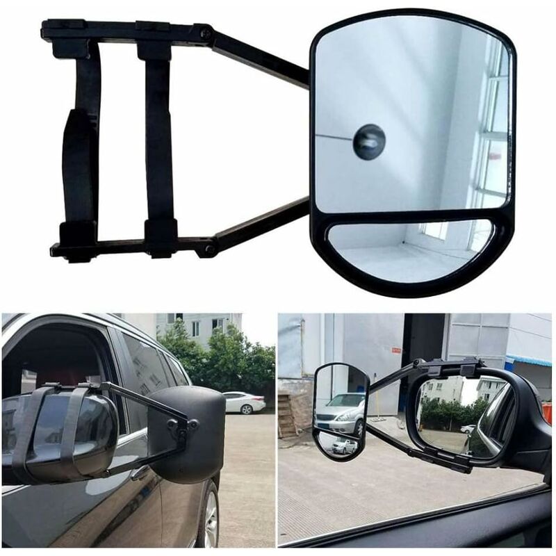 Rearview Mirror, Car Towing Mirror Extended Rearview Mirror Wide Angle Auxiliary Mirror For Car Truck Trailer Rv — image 4