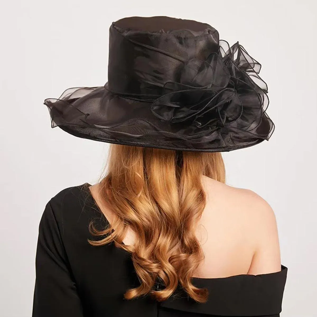 Ladies Large Brim Sun Hat Lightweight Bowler Hat Summer Beach Outdoor Protection โ image 5
