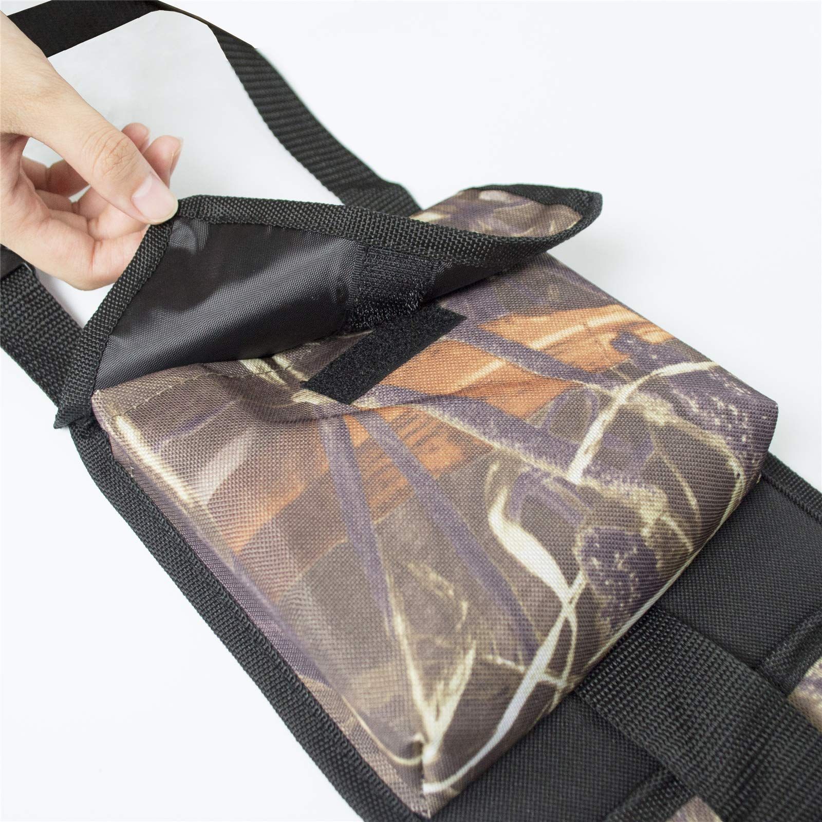 Hunting Gear Back Seat Gun Sling Holder Shotgun Rifle Rack Case Gun Holsters Pistols Organizer with Pockets Universal Fit โ image 3