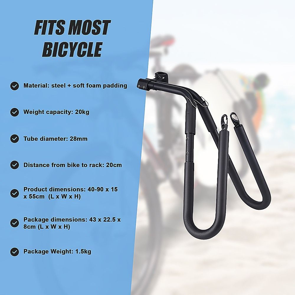 Adjustable Surfboard Skimboard Bicycle Rack Carrier โ image 5
