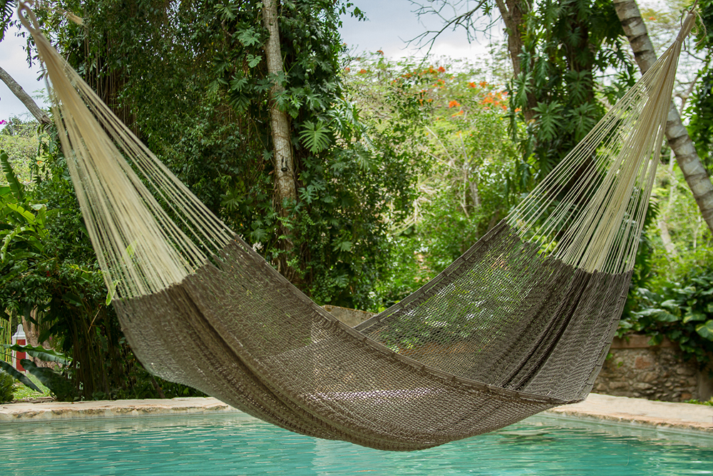Mayan Legacy Jumbo Size Outdoor Cotton Mexican Hammock in Dream Sands Colour โ image 5