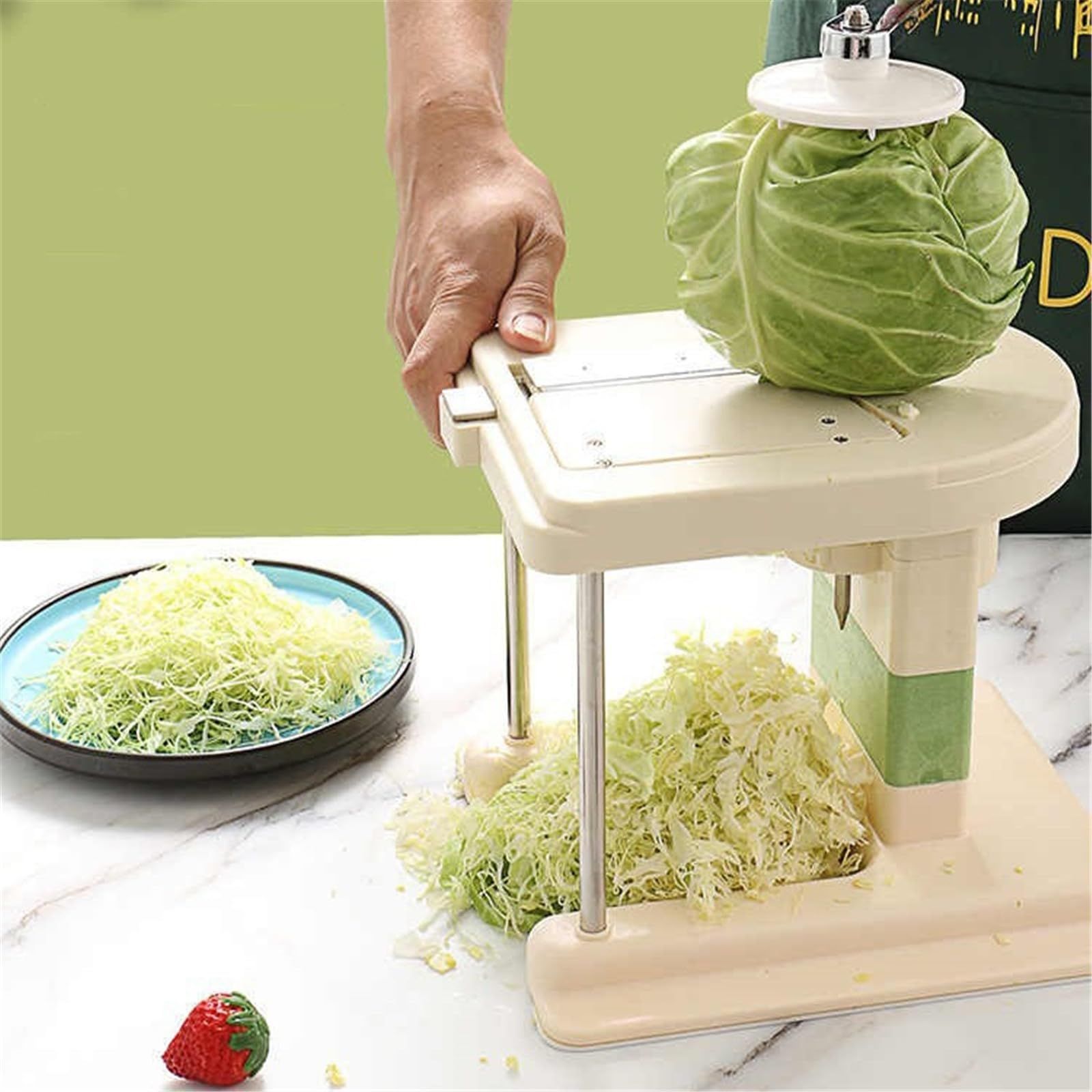 Cabbage Graters Vegetable Kitchen Stainless Steel Cabbage Slicer Cutter Wide Mouth Fruit Salad Grater Cabbage โ image 4