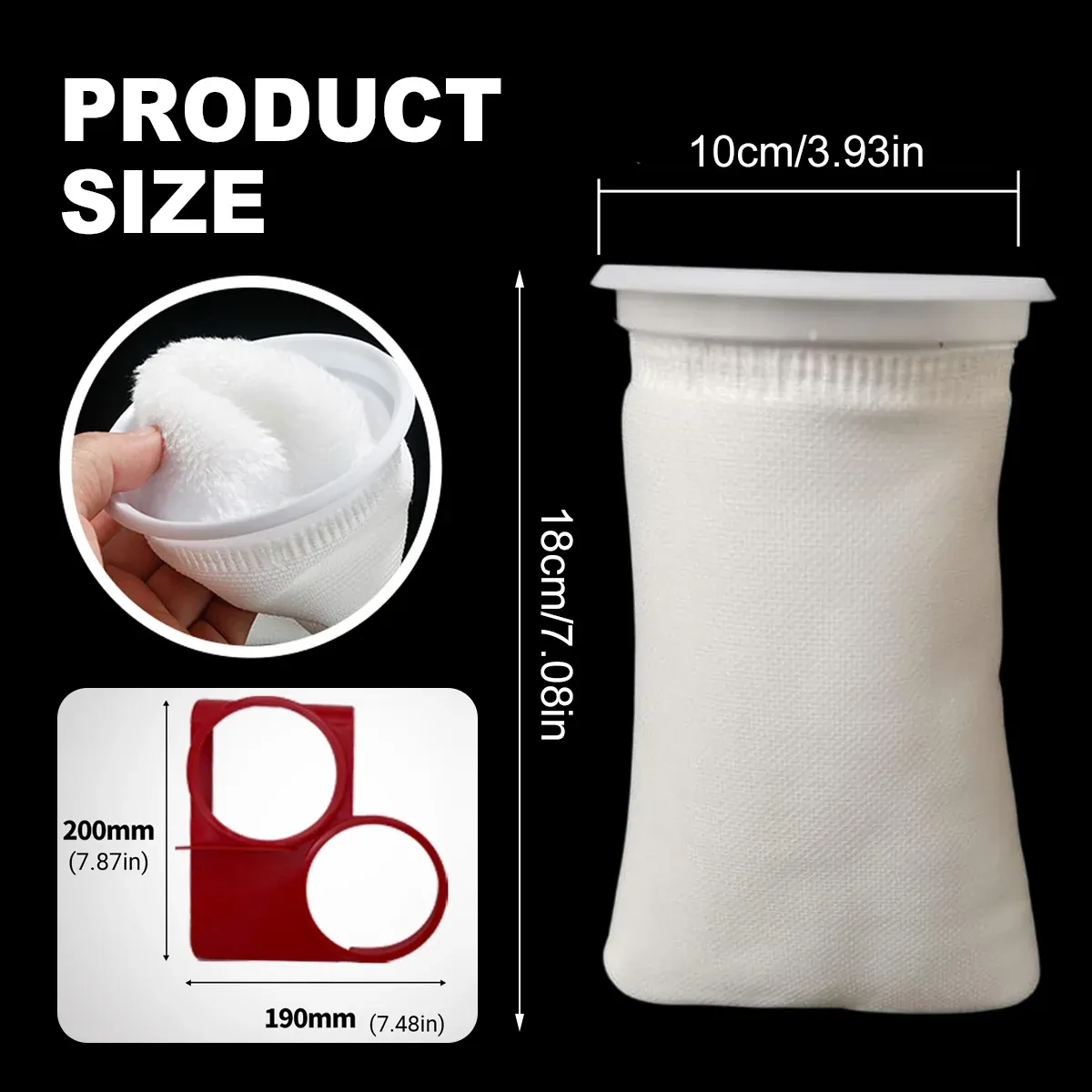Nano Filter Bags for Aquarium Bottom Filter Fine Mesh Reusable — image 3