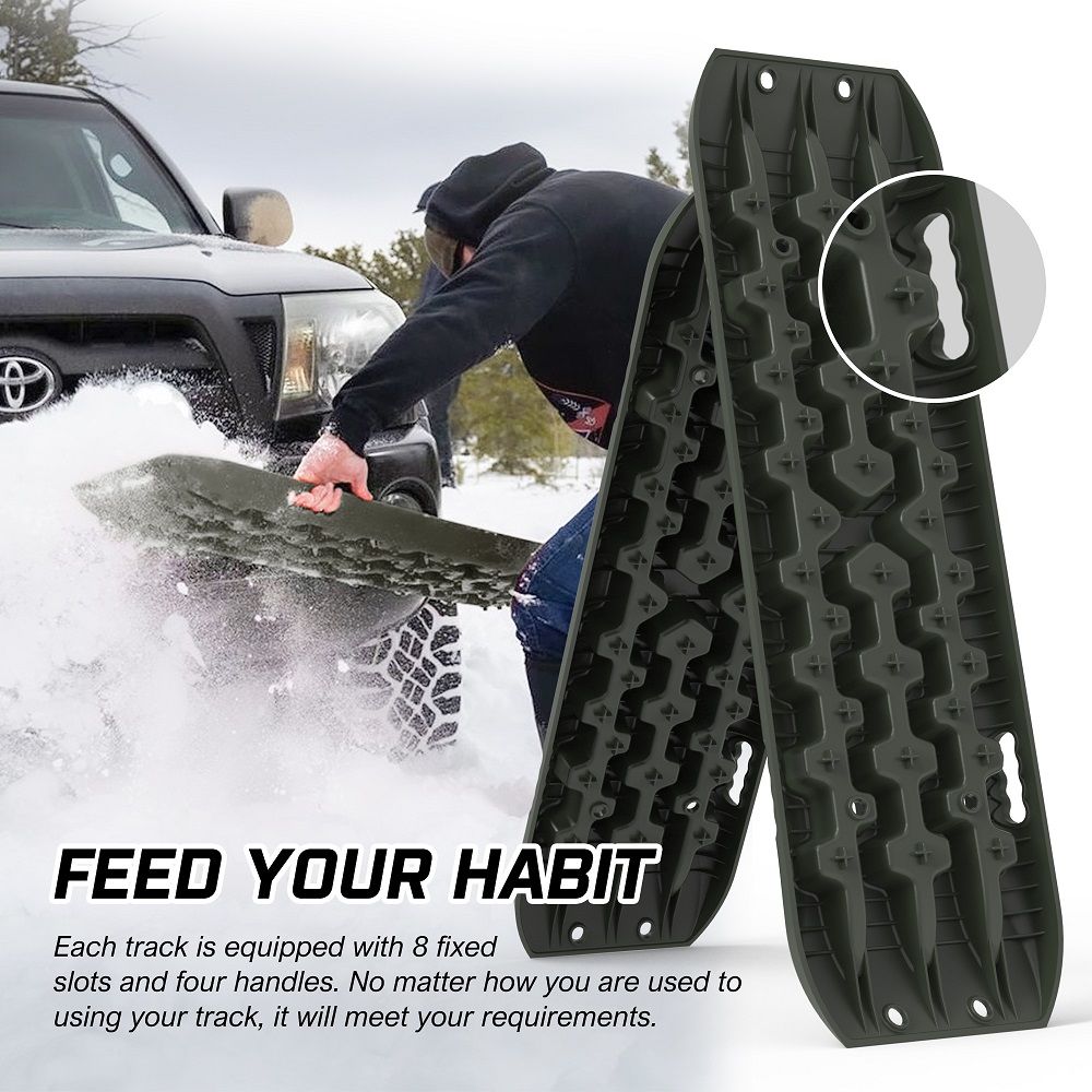 X-BULL Recovery tracks Sand tracks KIT Carry bag mounting pin Sand/Snow/Mud 10T 4WD-OLIVE Gen3.0 — image 4