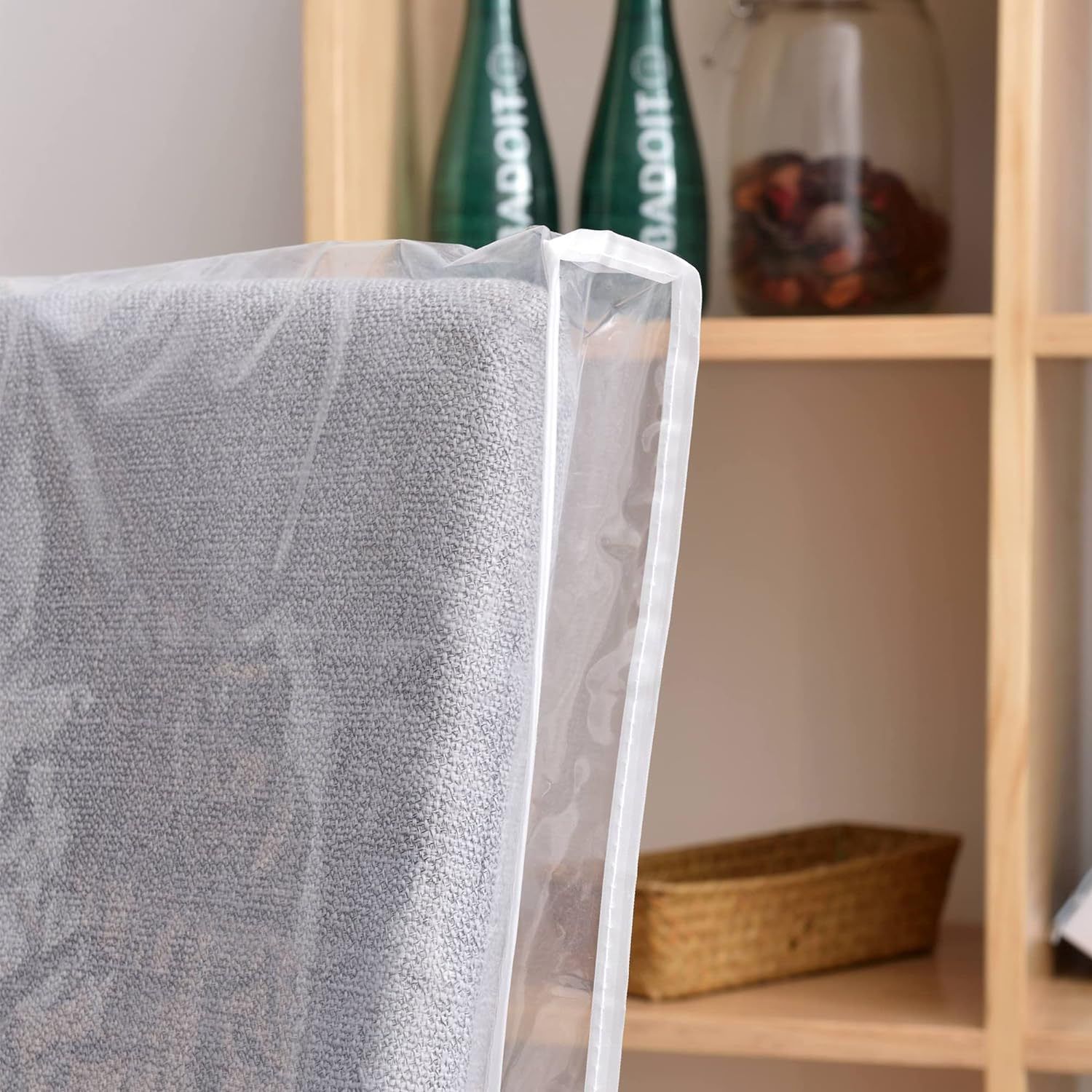 Dining Room, Waterproof Clear Seat Chair Protector Cover with Backrests, Protect The Chair from Stains — image 5