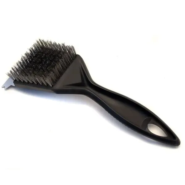 Stainless Steel Grill Brush With Scraper Cleaning Tool For Charcoal Grills Electric Grills And Smokers Black — image 3