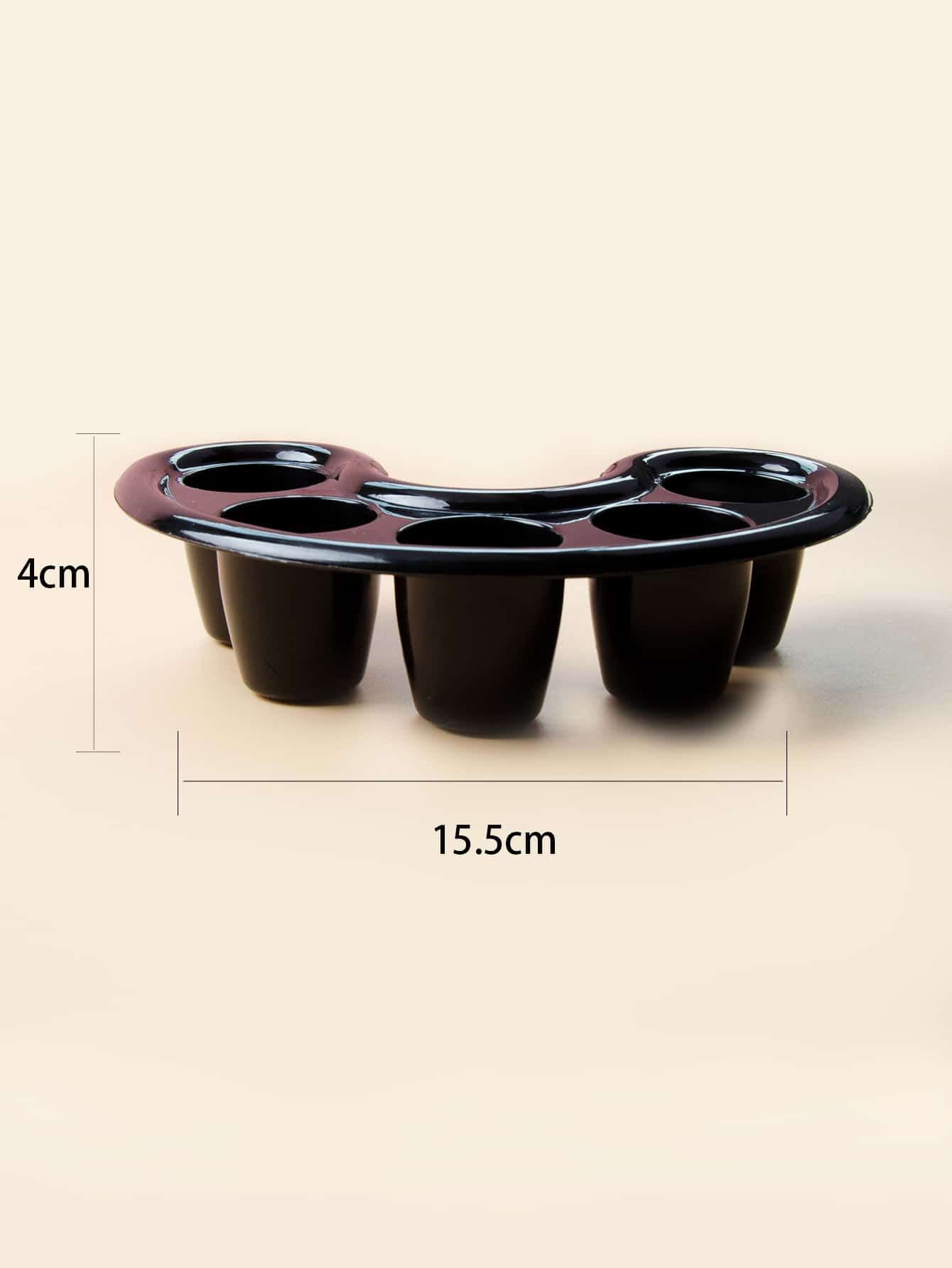 2pcs Nail Soak Bowl Set Manicure Tray Acrylic Nail Tools Salon Supplies Press On Nails Art Kit Soaking Dish For Fingertips Spa Pedicure Home Use Black โ image 3