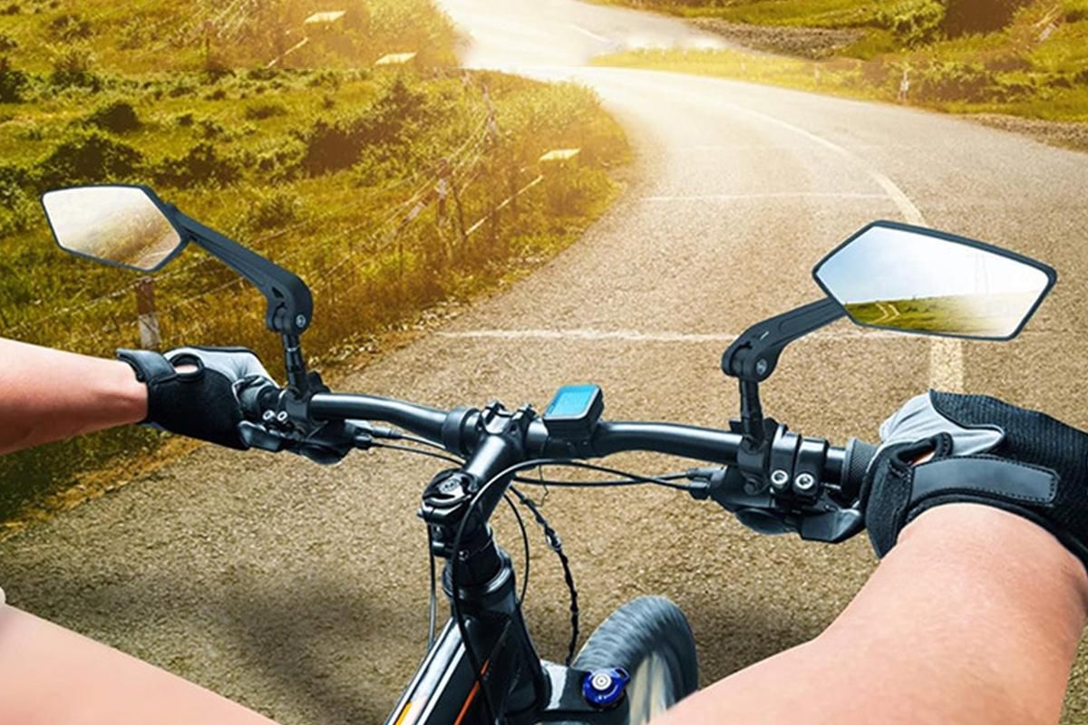 Mountain Bike Rearview Mirror Adjustable Rotatable Handlebar Bicycle Mirror โ image 4