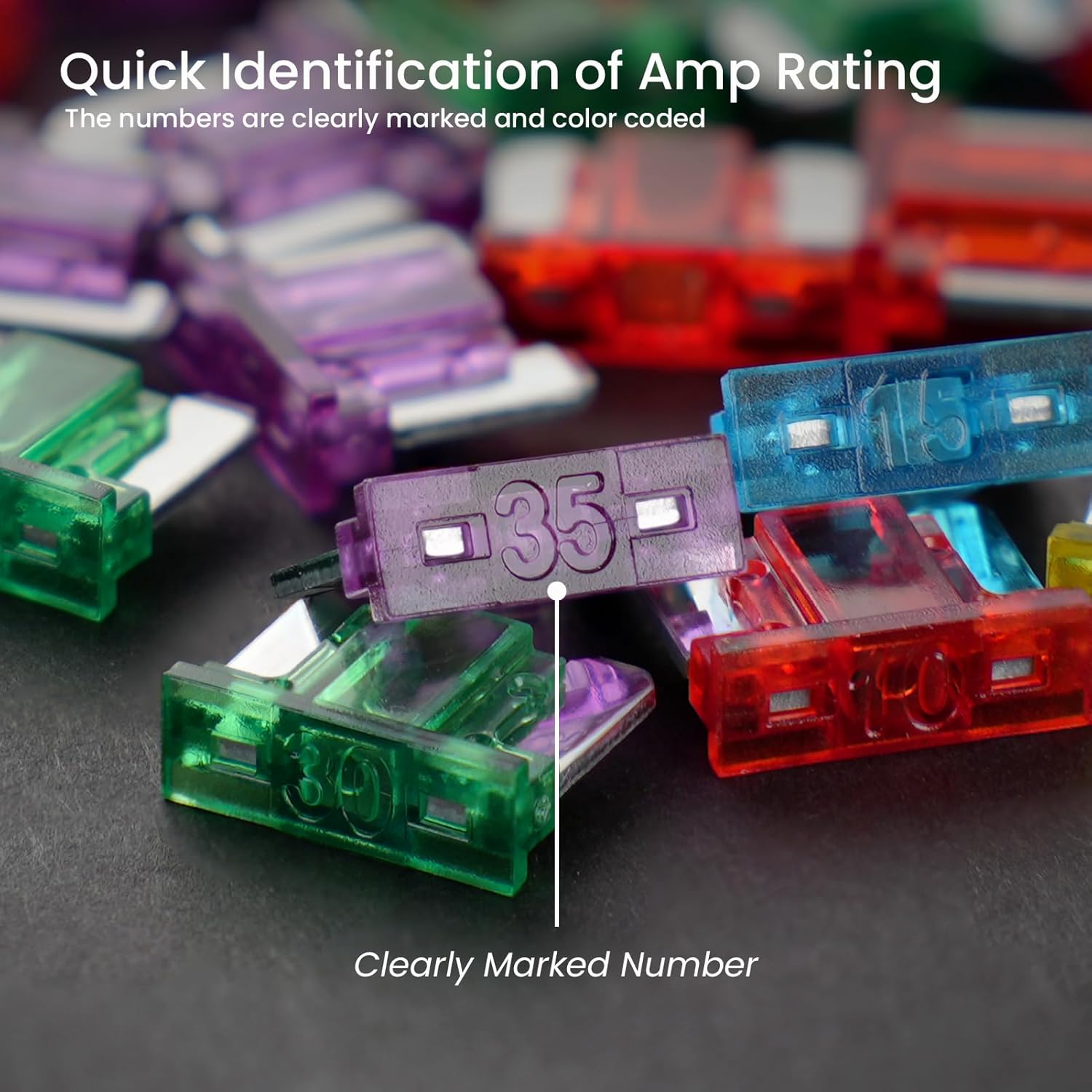 (25Pcs) 10 Amp Low Profile Mini Car Fuses, 10A Automotive Fuse, Blade Fuse for Car/RV/Truck/SUV/Motorcycle/Boat โ image 5