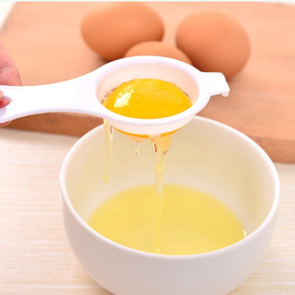 Egg yolk white separator reusable plastic kitchen egg white filter separator cooking tool baking egg yolk separator — image 5