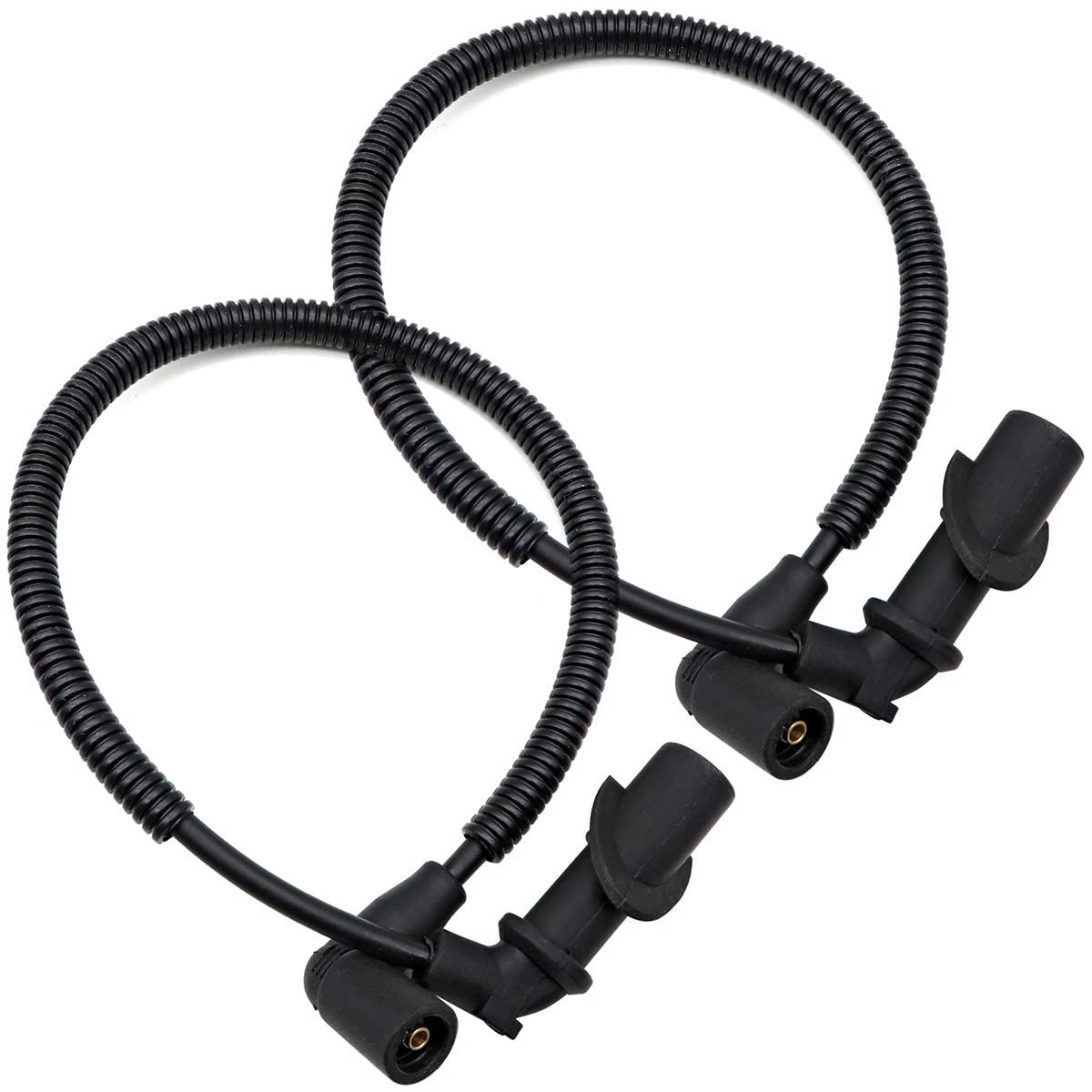 Ignition Coil Spark Plug Cap & Wire Compatible with RZR HD XP 800, 700 F Ranger 700 Ranger Crew 800 Plug Wires 2pcs — image 2