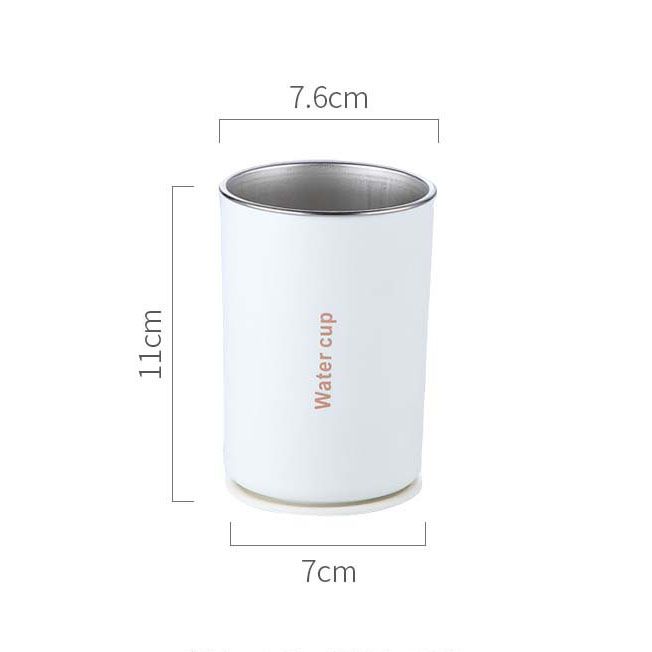 White 304 Stainless Steel Magnetic Hanging Water Bottle Set, 12.17 oz Reusable Drinking Bottle, Comes with 4 Stainless Steel Straws, Cleaning Brush, Storage โ image 5