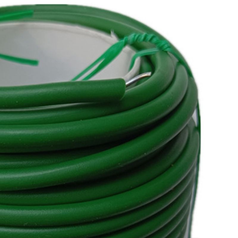 Twist Tie Plant Cable Support Twine Plastic Coated Iron Wire Tool for Garden Horticulture 3.5mm X 20m / 0.14in X 65.62ft โ image 4
