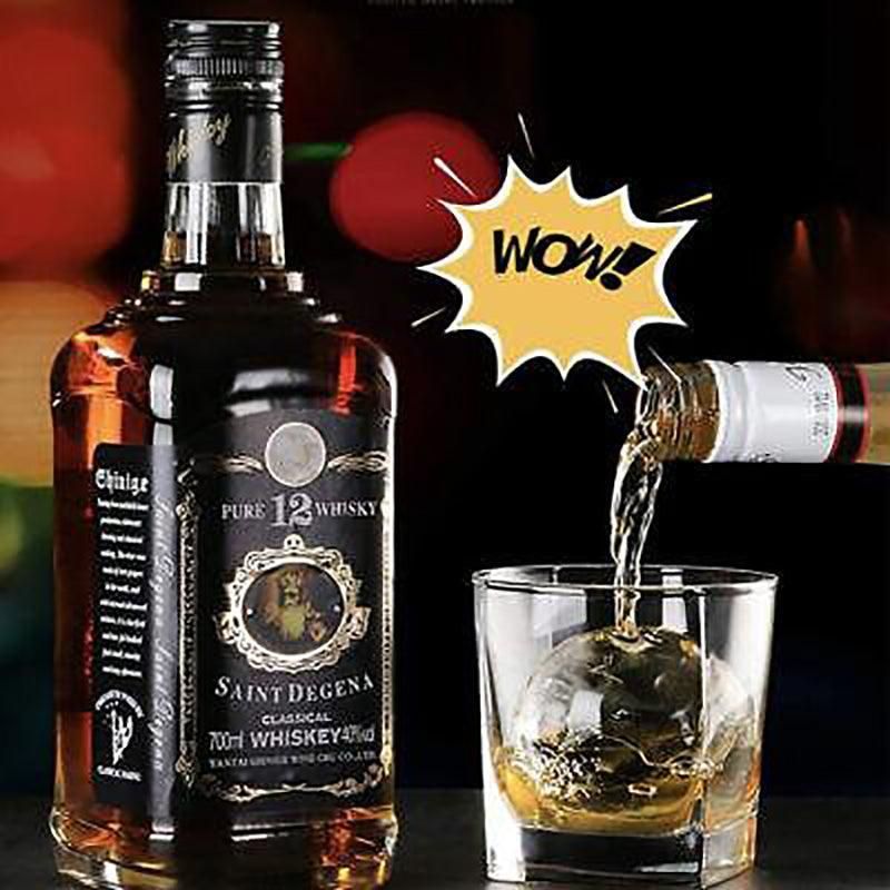 Large Ice Cube Tray Ball Maker Big Silicone Mold Sphere Whiskey Round Mould - Circular 4 grid — image 4